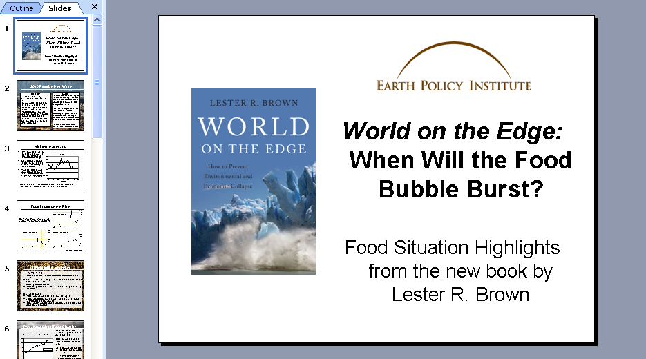 Food Situation Highlights Presentation