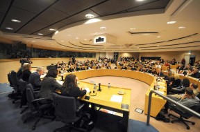 Lester Brown at the European Parliament