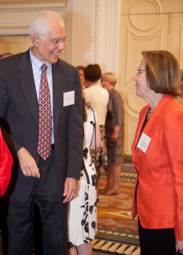 Mohamed El-Ashry and Finnish Ambassador Ritva Koukku-Ronde